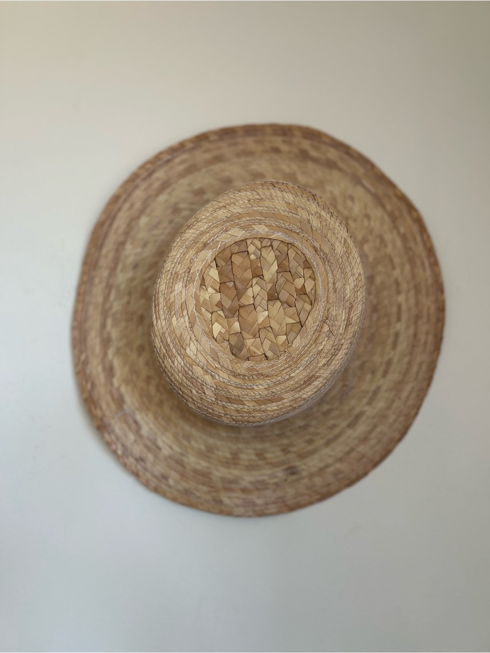 Woven Straw Sun Hat - Natural Tan